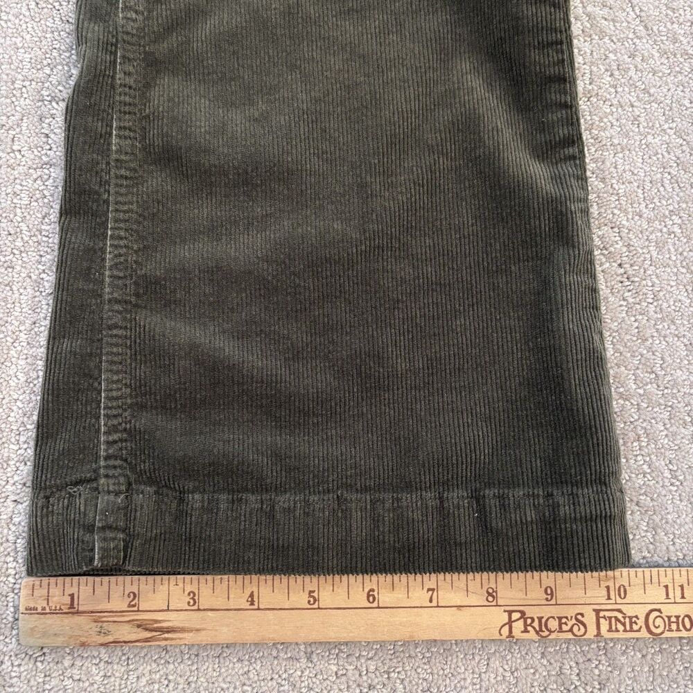Anthropologie Pilcro 30 Bootcut Green Corduroy Trouser Pants Boho Hippie Goblin - Picture 6 of 14